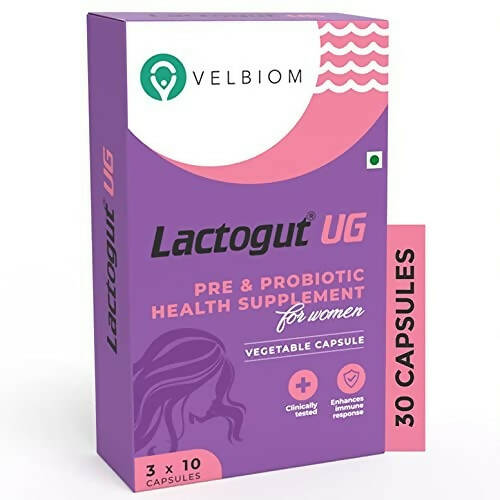 Velbiom Lactogut UG Probiotics Capsules For Women's - Distacart