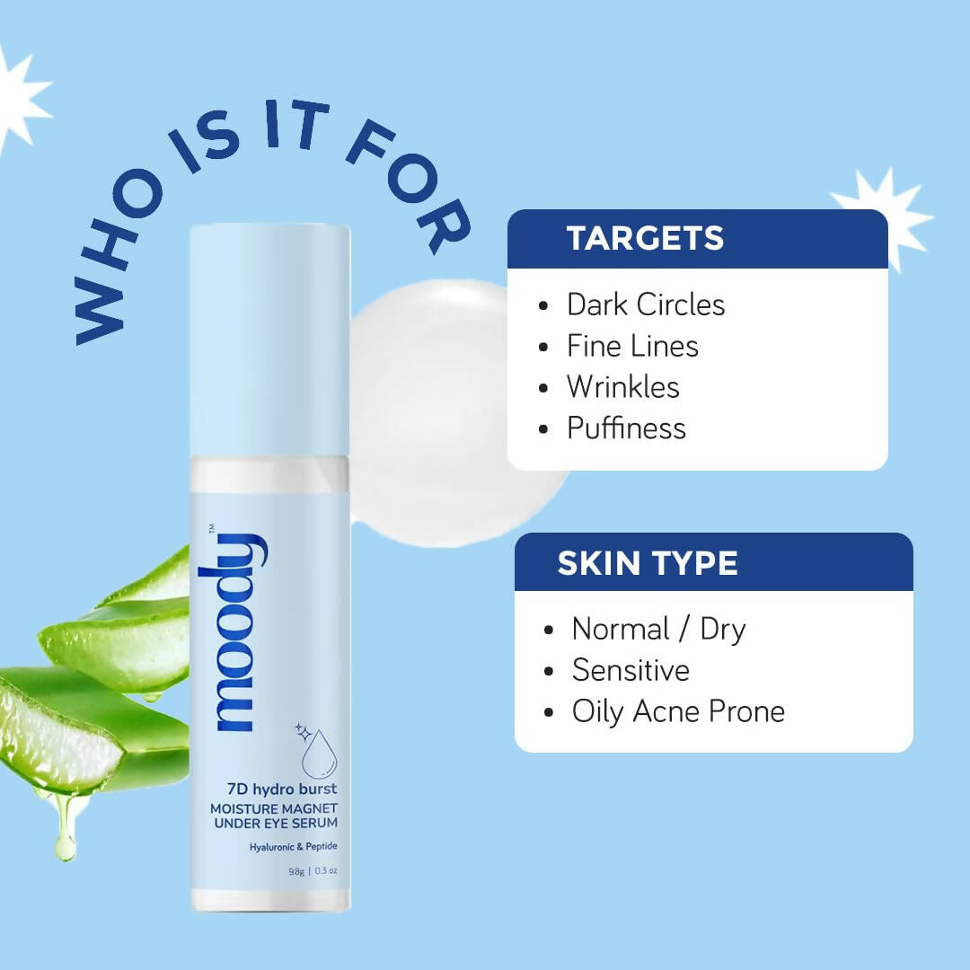 Moody 7D Hydro Burst Under Eye Roll On Serum - Distacart