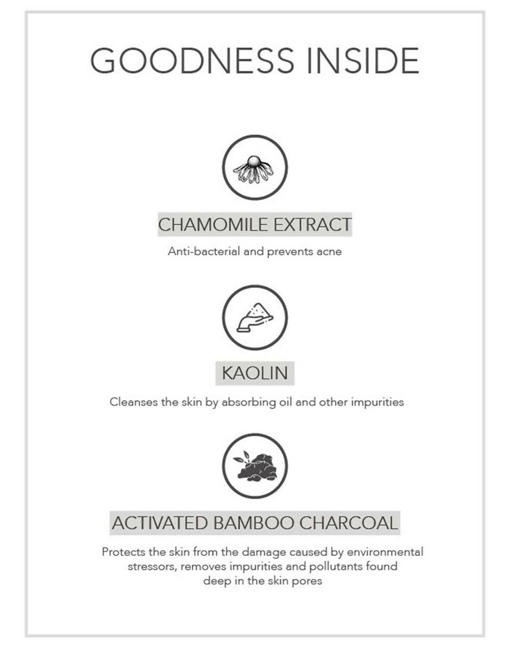 Fabessentials Charcoal Chamomile Clay Face Pack - Distacart