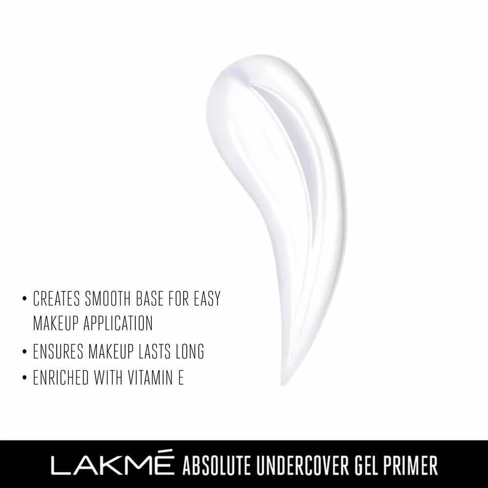 Lakme Absolute Under Cover Gel Face Primer - White - Distacart
