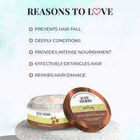 Thumbnail for Just Herbs Moisturising Hair Mask with Amla and Shankhpushpi - Distacart