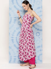 Thumbnail for InWeave Women's Pink Fuchsia Japanese Art Strappy Set - Distacart
