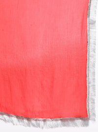 Thumbnail for Varanga Pink Anarkali Kurta Paired With Chiffon Dupatta - Distacart