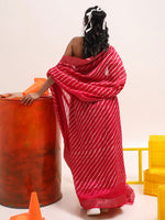Thumbnail for Tikhi Imli Leheriya Jute Silk Ready to Wear Saree - Distacart
