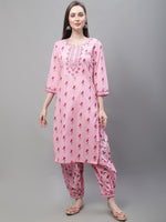 Thumbnail for Kalini Floral Printed Kurta With Salwar & Dupatta - Distacart
