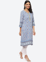 Thumbnail for Biba Women Ethnic Motifs Printed Kurta With Trousers & Dupatta - Distacart