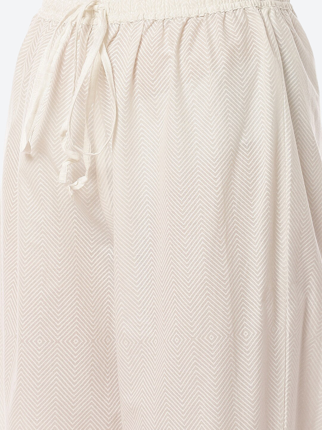 Biba Women White Ethnic Motifs Printed Pure Cotton Kurta with Trousers & With Dupatta - Distacart
