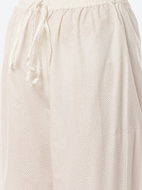 Thumbnail for Biba Women White Ethnic Motifs Printed Pure Cotton Kurta with Trousers & With Dupatta - Distacart