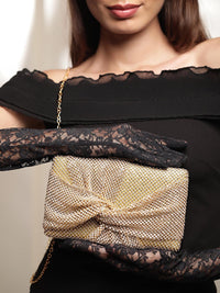 Thumbnail for Rubans Embellished Box Clutch - Distacart