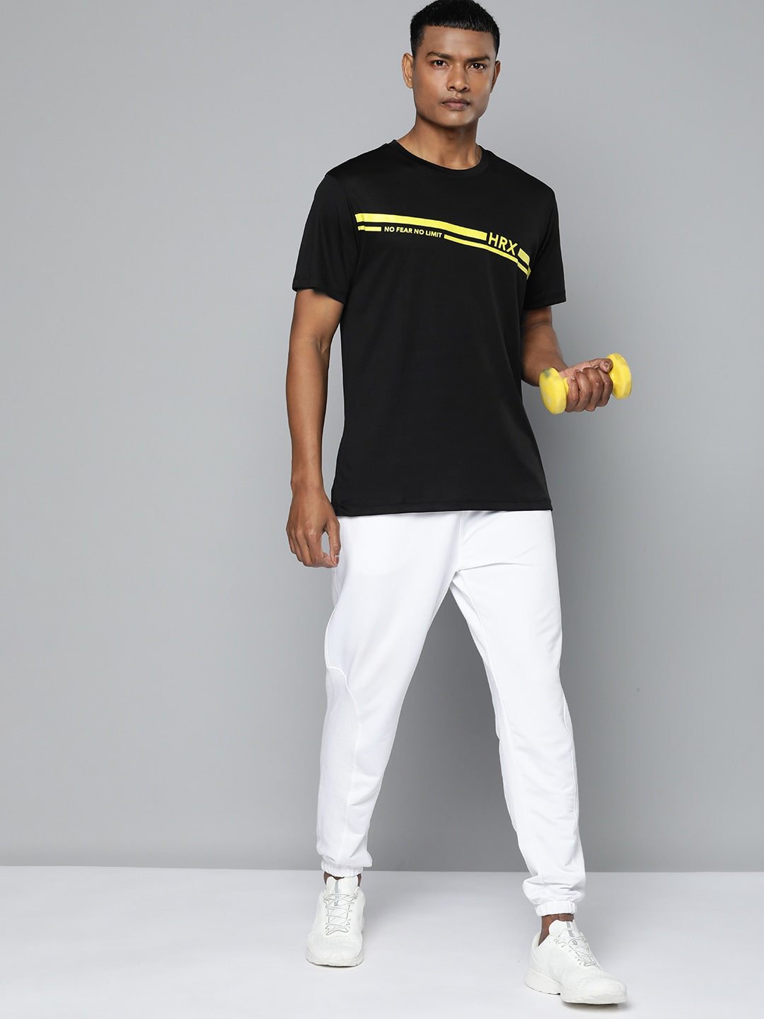 HRX by Hrithik Roshan Antimicrobial Typography Printed Training T-shirt - Distacart