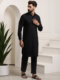 Thumbnail for Sojanya Cotton Linen Kurta With Pyjamas - Distacart