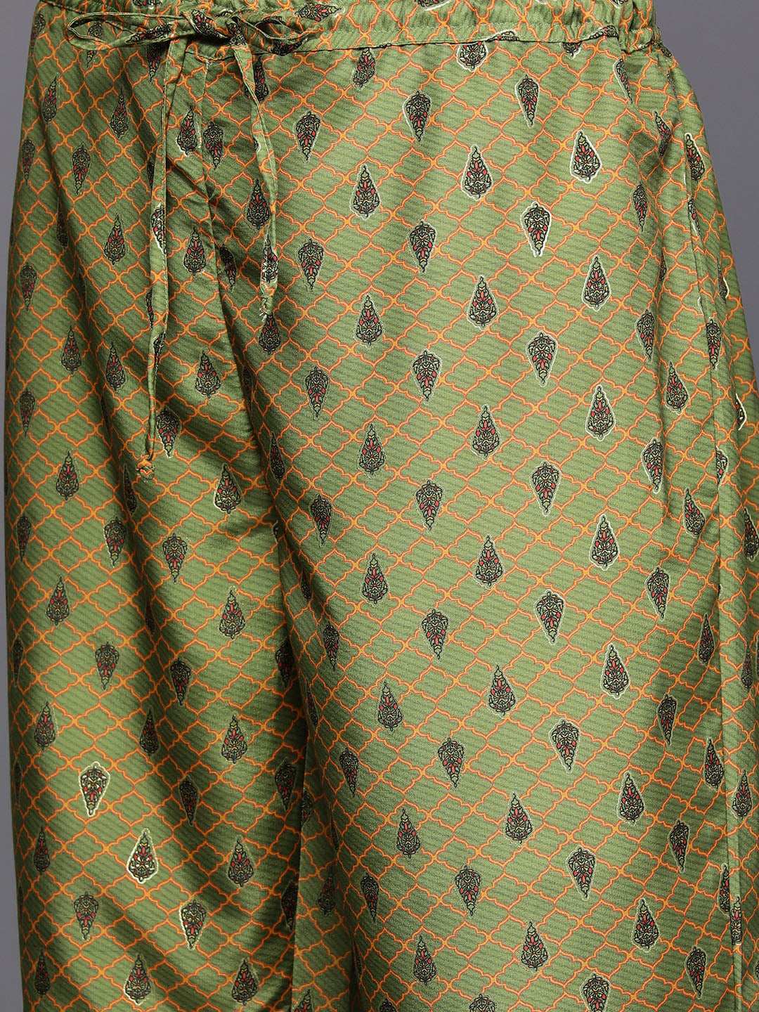 Biba Ethnic Motifs Print Kurti With Palazzos - Distacart