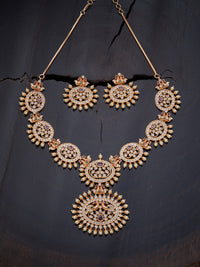 Thumbnail for Kushal's Fashion Jewellery Gold-Plated Stone Studded Jewellery Set - Distacart