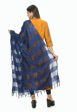 Thumbnail for Mominos Fashion Navy Blue Window Dupatta