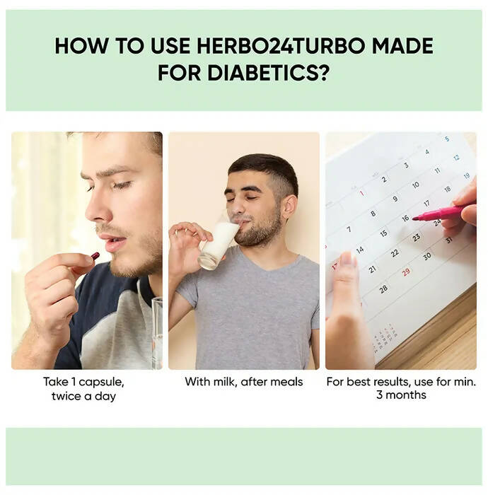 Dr. Vaidya's Herbo 24 Turbo Capsules Made For Diabetics - Distacart
