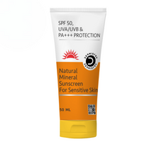 Thumbnail for Dermistry Natural Mineral Sunscreen for Sensitive Skin & Children SPF 50 UVA UVB PA+++ Protection - Distacart