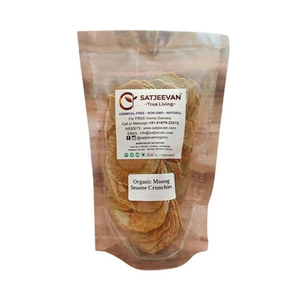 Satjeevan Organic Moong Sesame Crunchies - Distacart