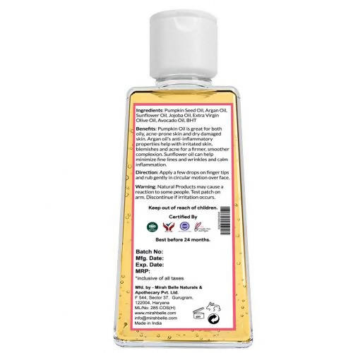 Mirah Belle Pumpkin Seed Sebum Balancing Face Oil - Distacart