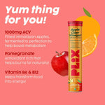 Thumbnail for PLIX The Plant Fix Apple Cider Vinegar Effervescent Tablet with Mother - Orange Squeeze - Distacart