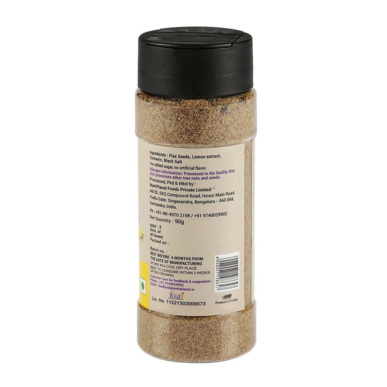 Fulsome Roasted Flax Seeds Powder - Lemon Roasted - Distacart