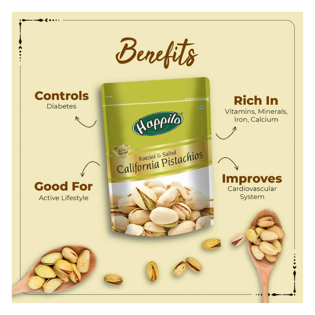 Happilo Freshly Roasted & Salted California Pistachios - Distacart