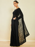 Thumbnail for Soch Floral Embroidered Stone Work Saree - Distacart
