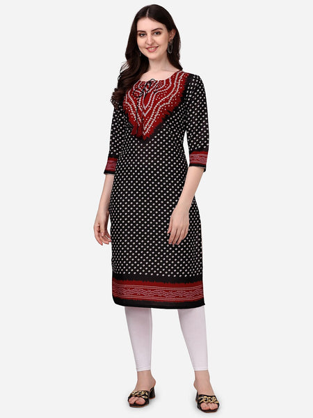 HERE&NOW Bandhani Printed Kurta - Distacart