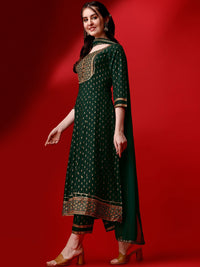Thumbnail for Kalini Floral Printed Regular Kurta With Trousers & Dupatta - Distacart