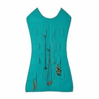 Thumbnail for Green Color - Fabric Hanging Dress Double Sided Jewelry Organizer - Distacart