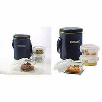 Thumbnail for Microwavable Containers with Lunch Bag, 400ml, Set of 3 - Distacart