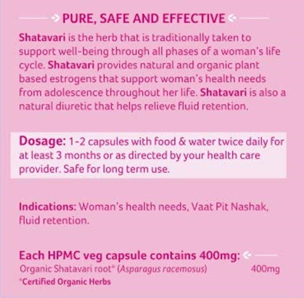 Organic India Shatavari Capsules - Distacart