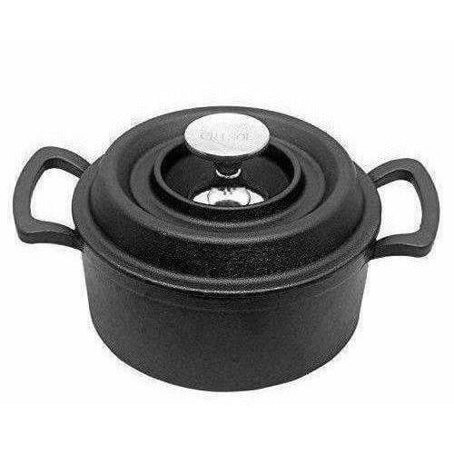 Non Stick Cast Iron Dutch Oven Cookware Black - Distacart