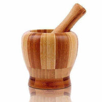Thumbnail for Wooden Motar Pestle Set (Brown) - Distacart