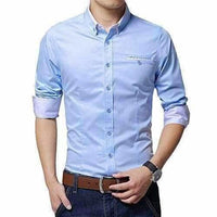 Thumbnail for Men's Cotton Casual Shirt for Men Full Sleeves - Distacart