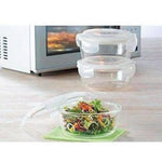 Thumbnail for Microwavable Containers with Lunch Bag, 400ml, Set of 3 - Distacart
