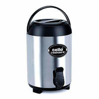 Thumbnail for Cello Thunder Stainless Steel Flask, 4 Litres, Black - Distacart