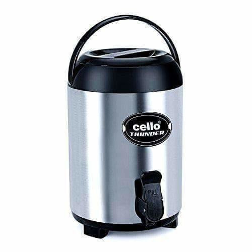 Cello Thunder Stainless Steel Flask, 4 Litres, Black - Distacart
