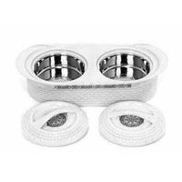 Thumbnail for Cello Insulated Wicker Twin Hot Pot - Distacart