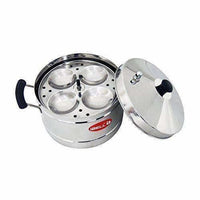 Thumbnail for Stainless Steel Idly Cooker With 4 Idly Plates - Distacart
