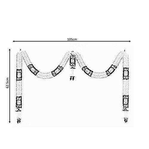 Orange Door Set with Plastic mogra - Distacart