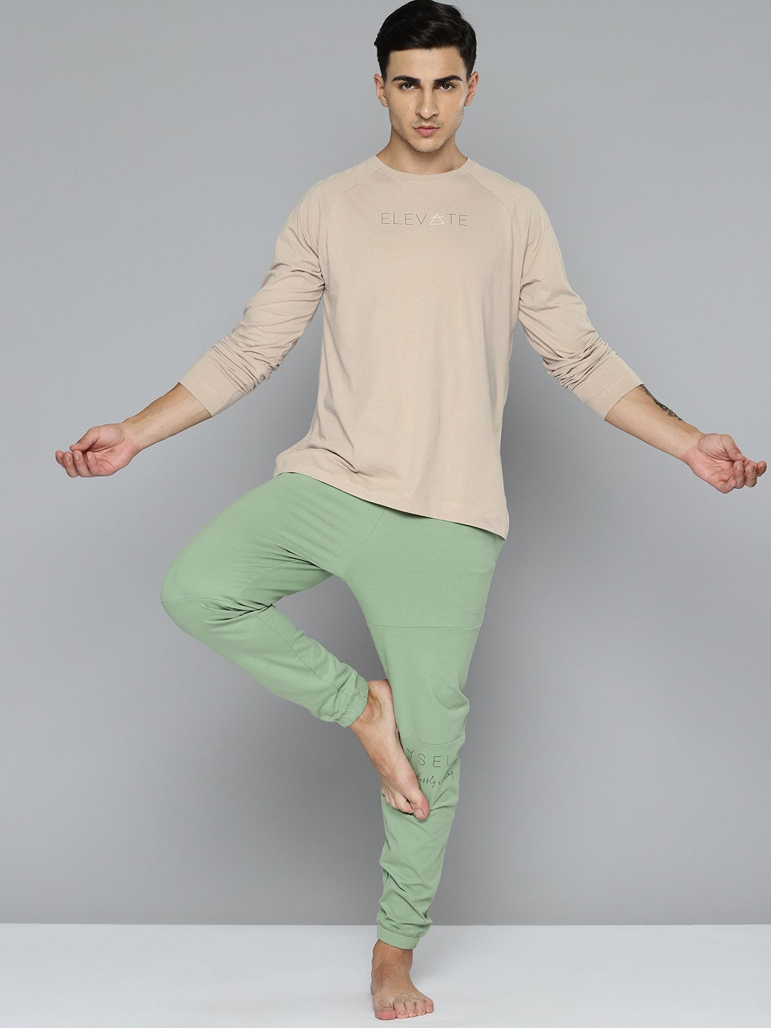 HRX by Hrithik Roshan Pure Cotton Yoga T-shirt - Distacart