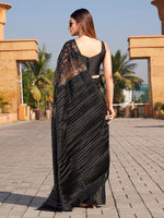 Thumbnail for Tikhi Imli Sequinned Satin Saree - Distacart