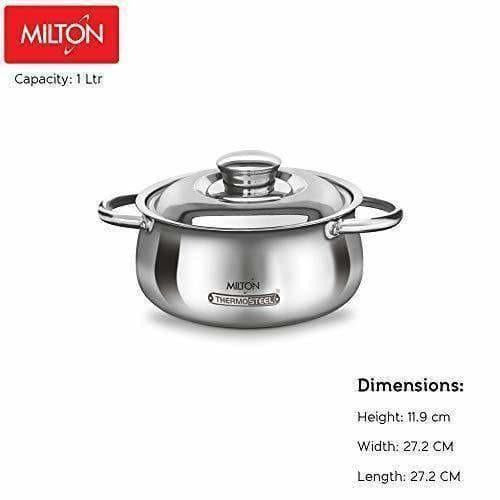 Stainless Steel Casserole - Silver - Distacart