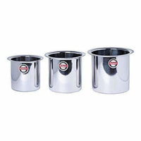 Thumbnail for Stainless Steel Deep Tope Kolga Set of 3 - Distacart