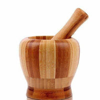 Thumbnail for Wooden Motar Pestle Set (Brown) - Distacart