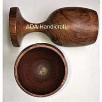 Thumbnail for Handmade Sheesham Wooden Glass - Set of 6 - Distacart