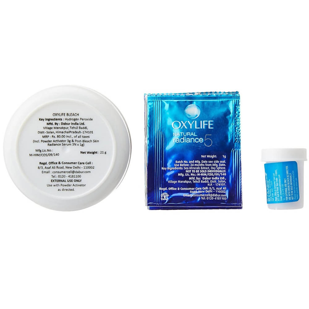 Oxylife Natural Radiance 5 Creme Bleach With Active Oxygen - Distacart