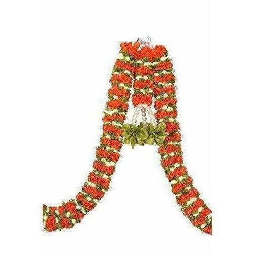 Orange Door Set with Plastic mogra - Distacart