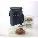Thumbnail for Microwavable Containers with Lunch Bag, 400ml, Set of 3 - Distacart
