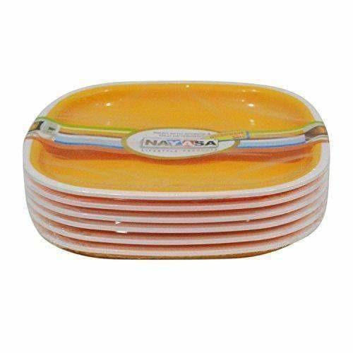 Square Quarter Plate -  Set of 6 - Distacart